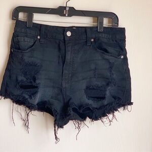 Super sexy destroyed hi-rise cutoff shortie